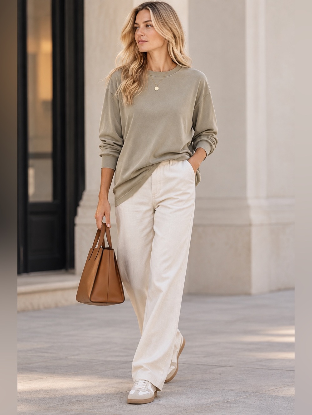 & Other Stories Stockholm Atelier Washed Cotton Long Sleeve Top